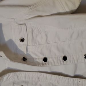 Denim 1/2 sleeve jacket